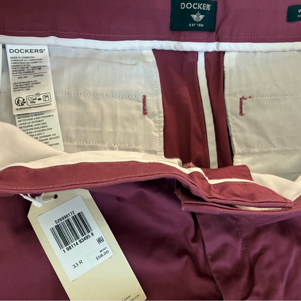 Dockers weekend chino mid rise slim ankle